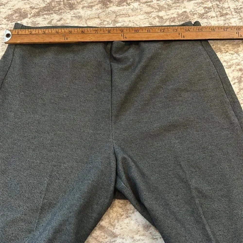 Ann Taylor wide leg cropped pants Women's Gray size 6_4